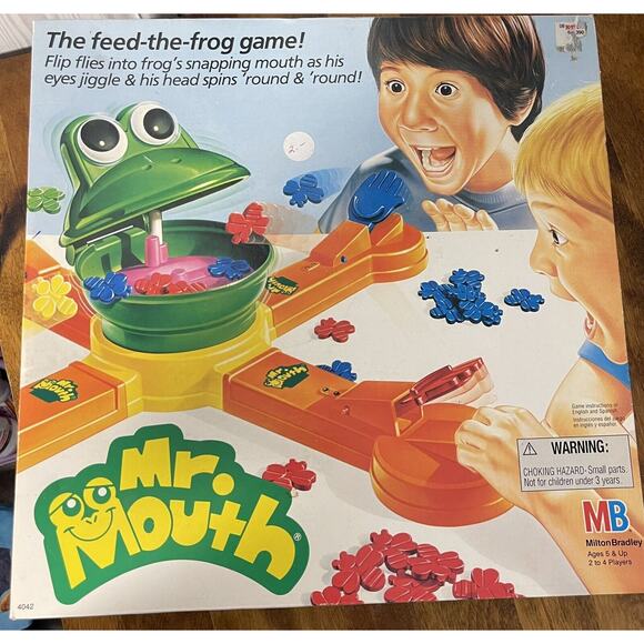 Vintage Mr. Mouth - Feed Frog Game - 1987 Milton Bradley - Collectible - Picture 1 of 3